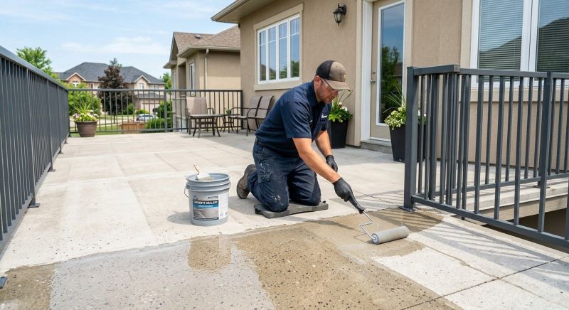 Porch Concrete Sealing in Tacoma, WA
